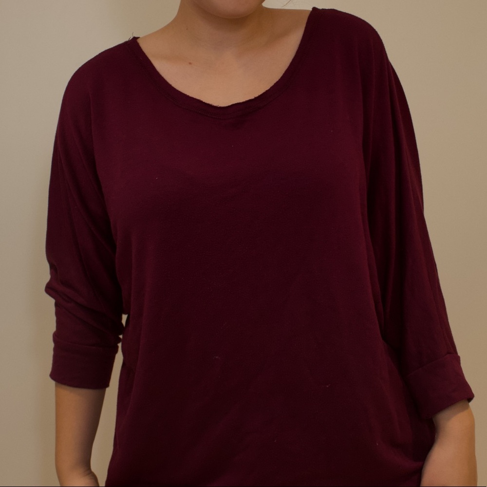 Loose Maroon Longsleeve